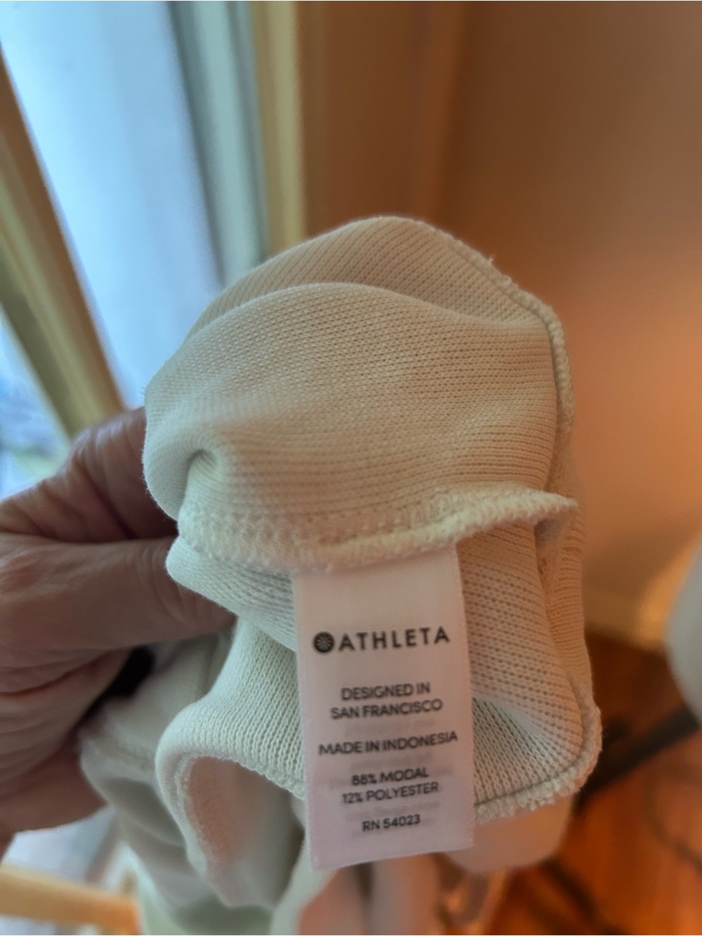 Athleta Carl stone white Serenity V Back Tank. LP new with tags. - Picture 9 of 14